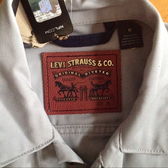 New England Patriots Levi Gray Jean Jacket  Medium - Picture 4 of 8